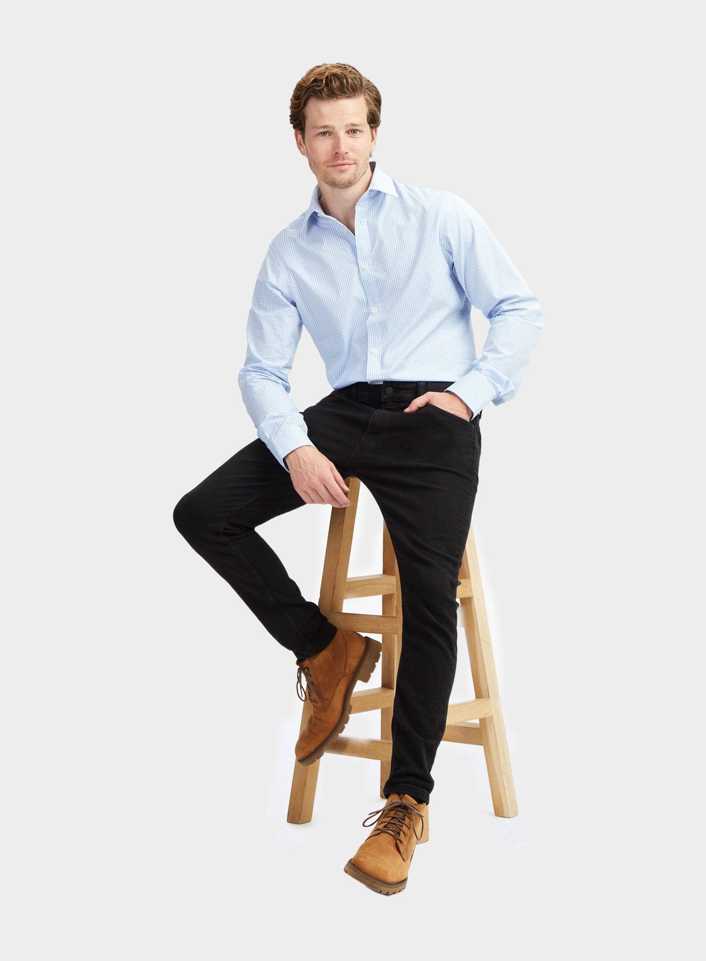 Classic Gingham Shirt - Blue