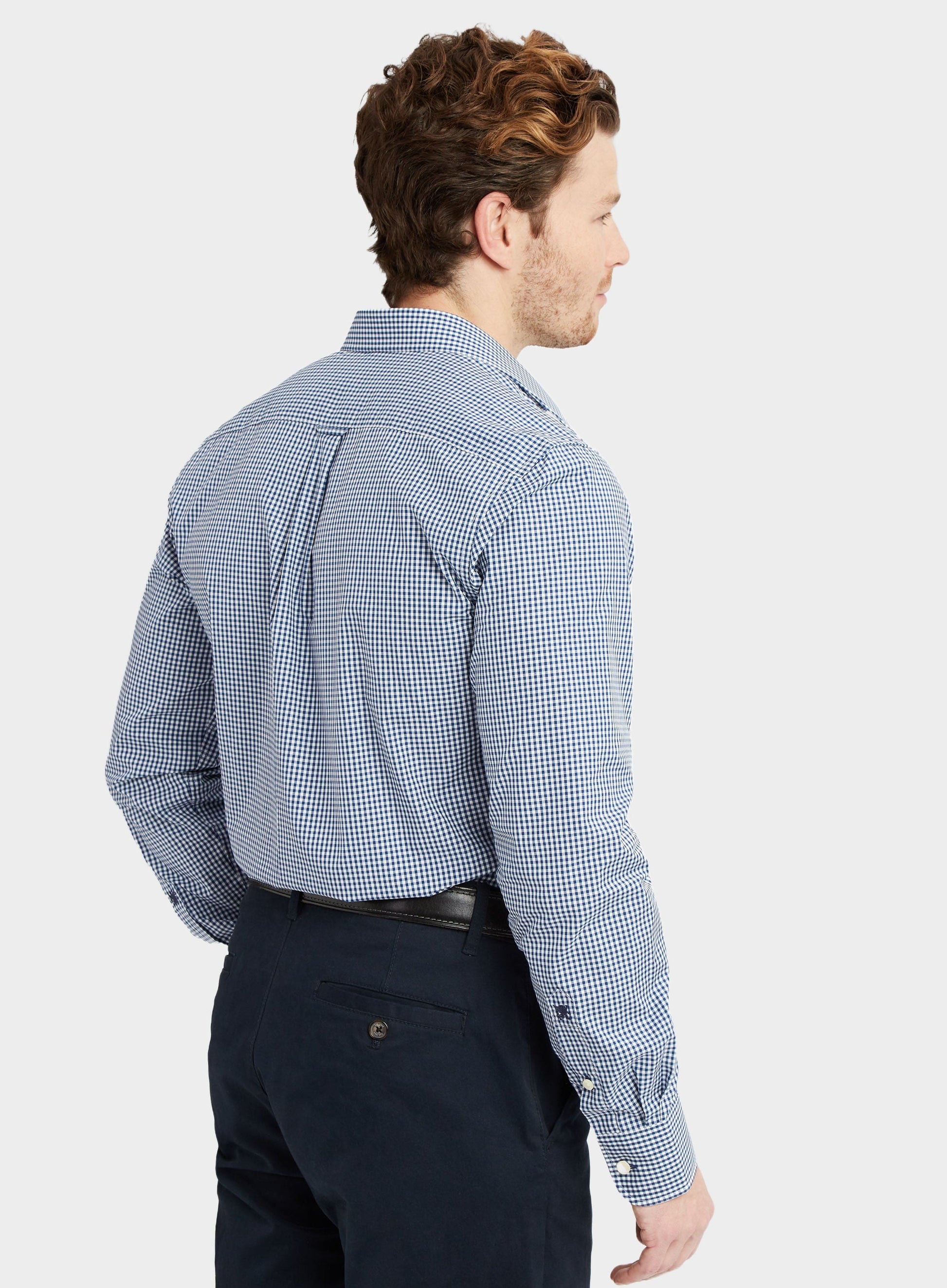 Classic Gingham Shirt - Navy