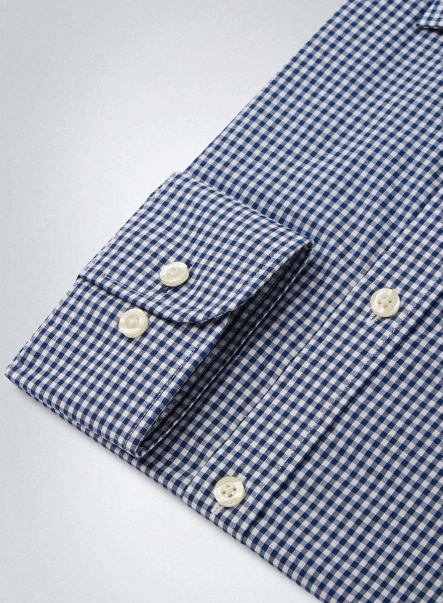 Classic Gingham Shirt - Navy