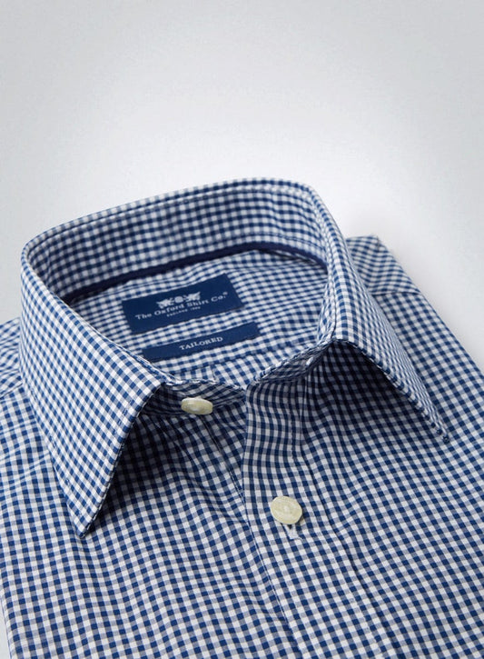 Classic Gingham Shirt - Navy