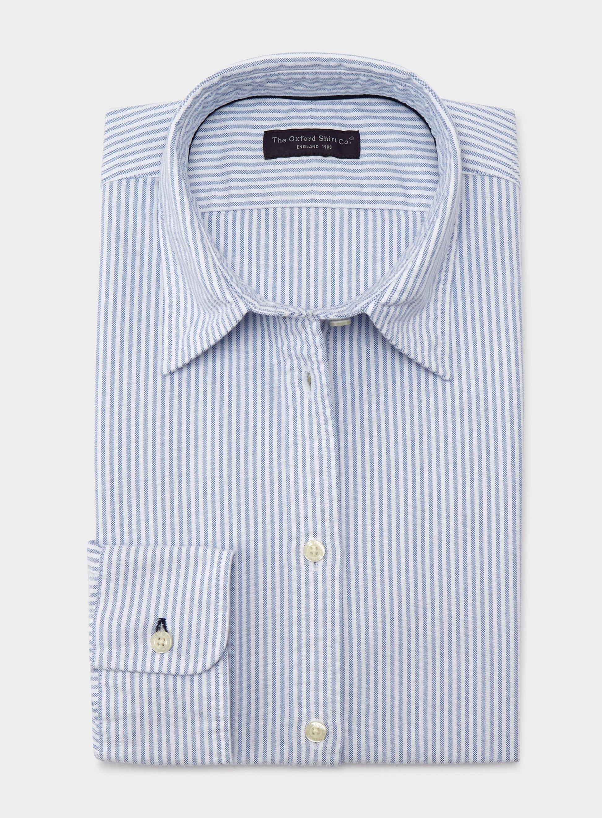 Classic Oxford Shirt - Blue Stripe