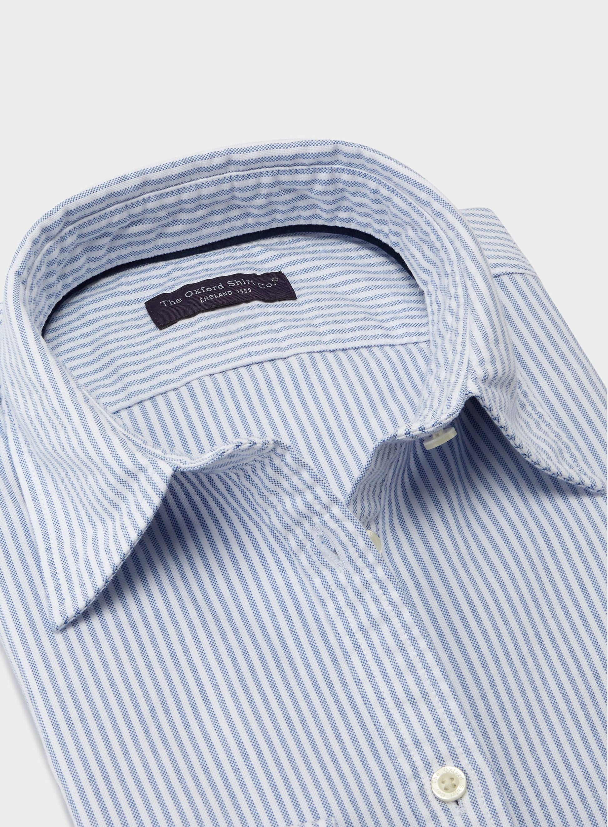 Classic Oxford Shirt - Blue Stripe