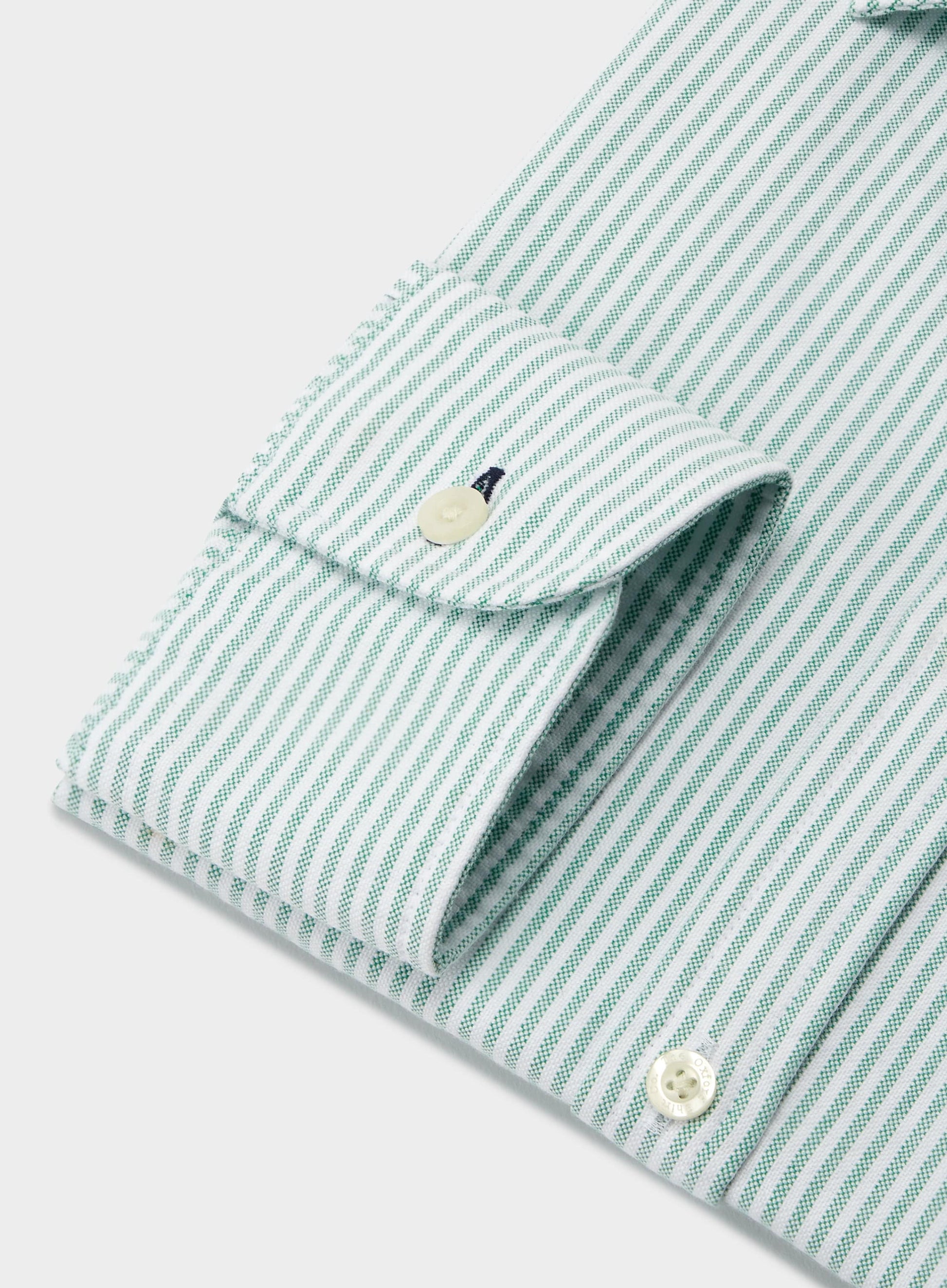 Classic Oxford Shirt - Green Stripe