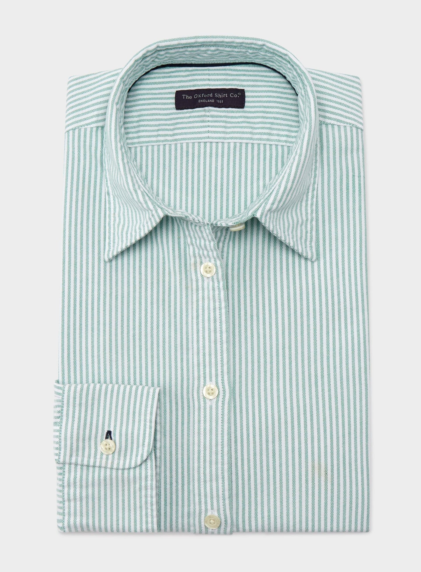 Classic Oxford Shirt - Green Stripe