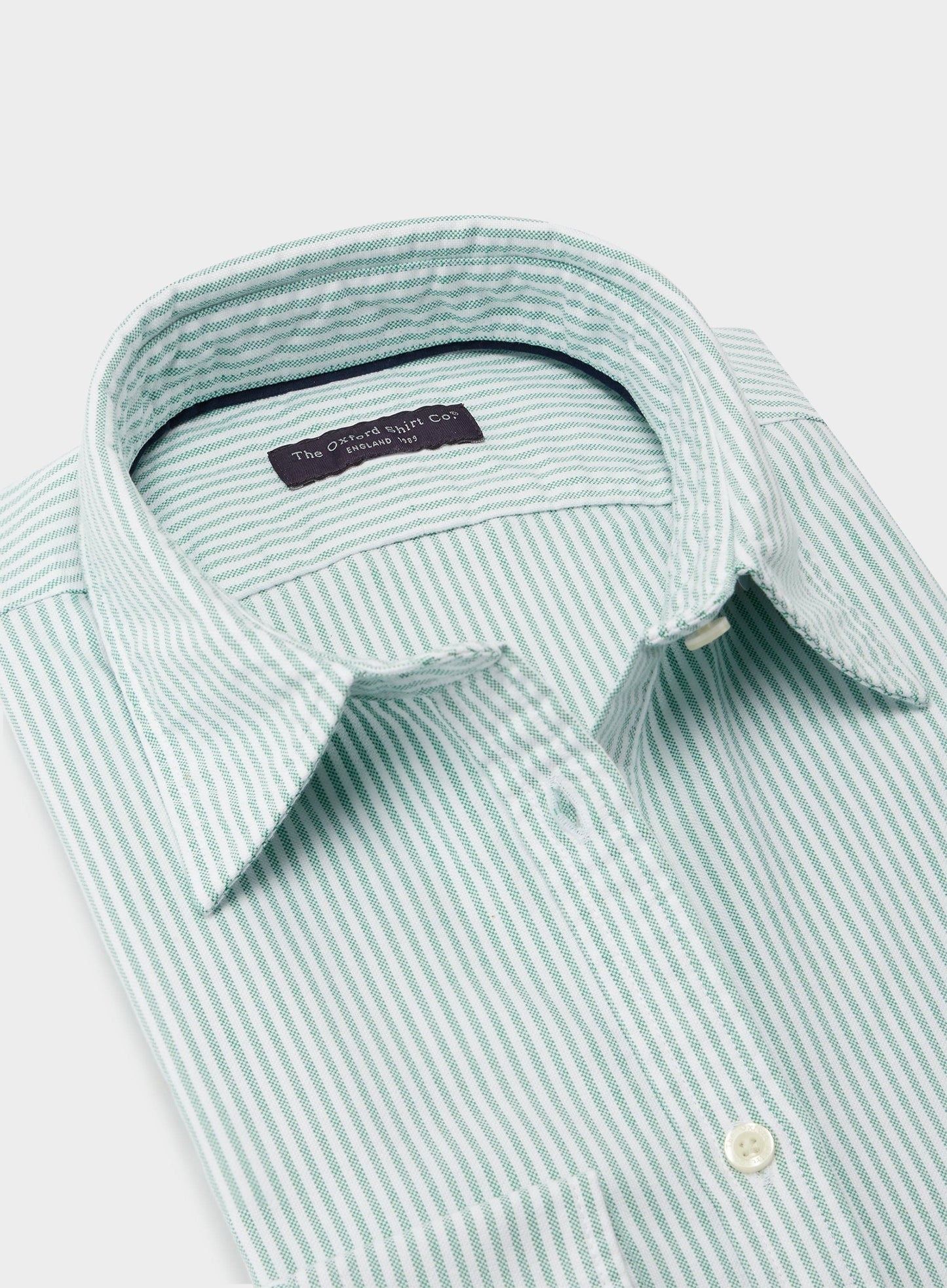 Classic Oxford Shirt - Green Stripe