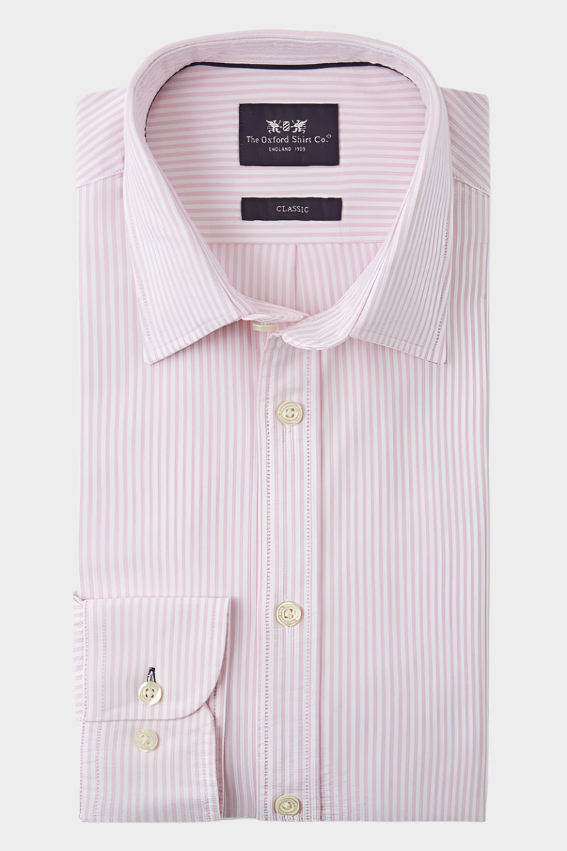 Classic Oxford Shirt - Pink Stripe