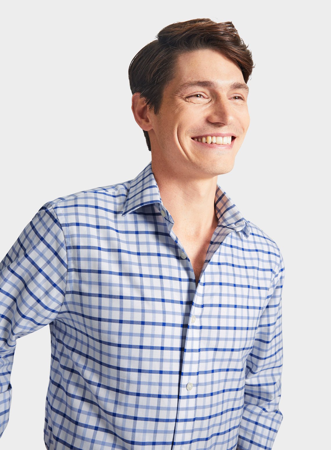 Classic Shirt in Multi Blue Check