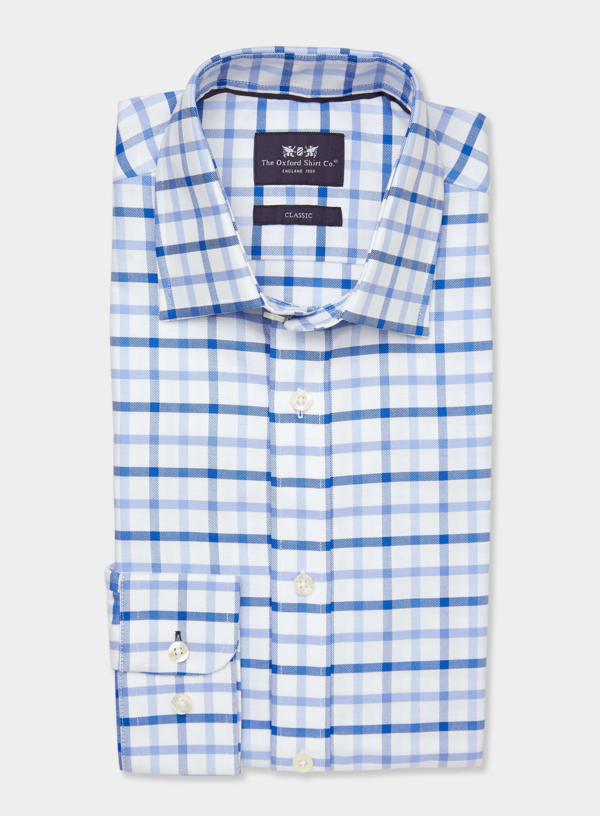 Classic Shirt in Multi Blue Check