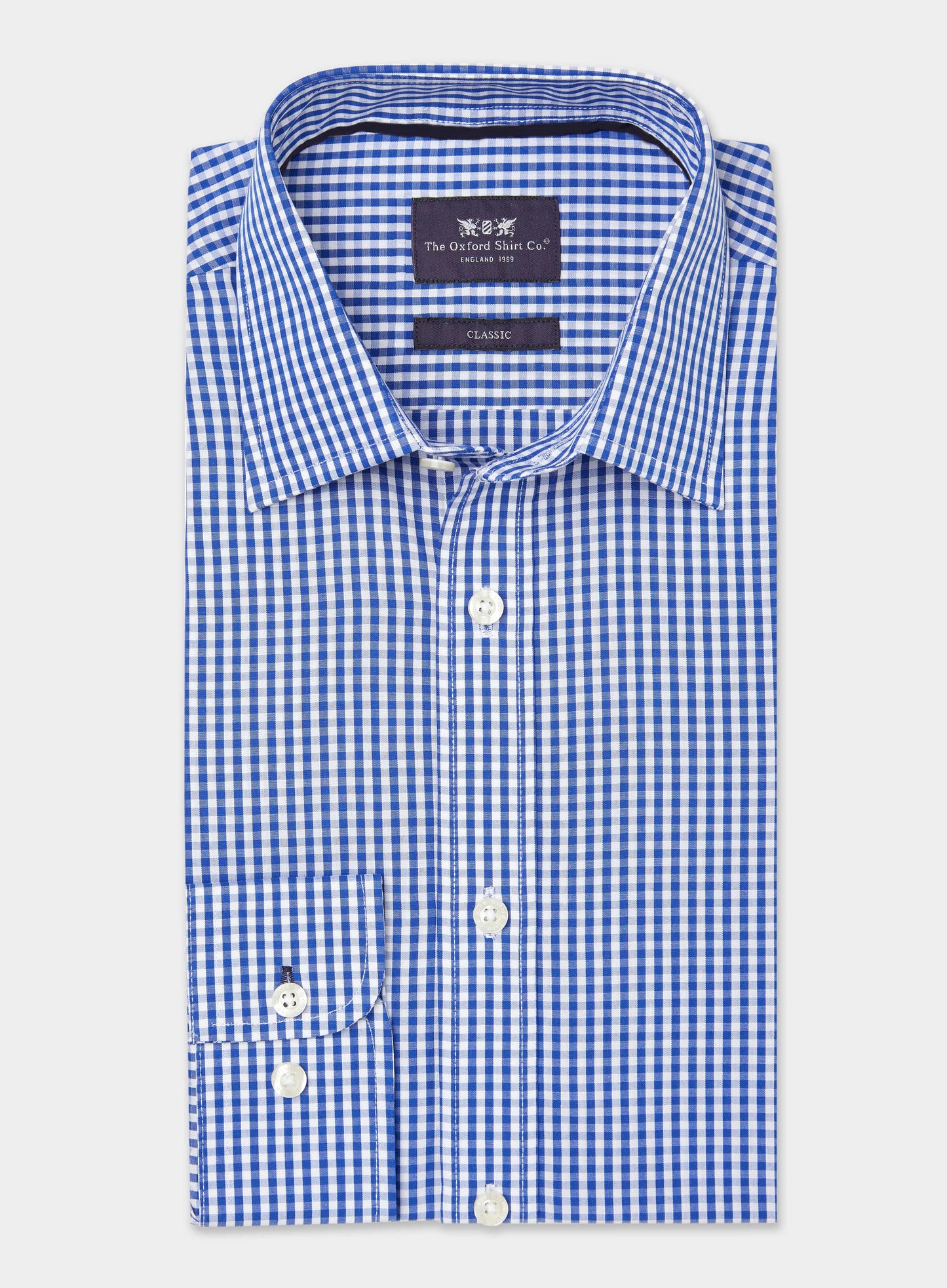 Classic Shirt in Navy Gingham