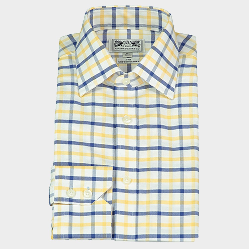 Classic Shirt in Yellow and Navy Check