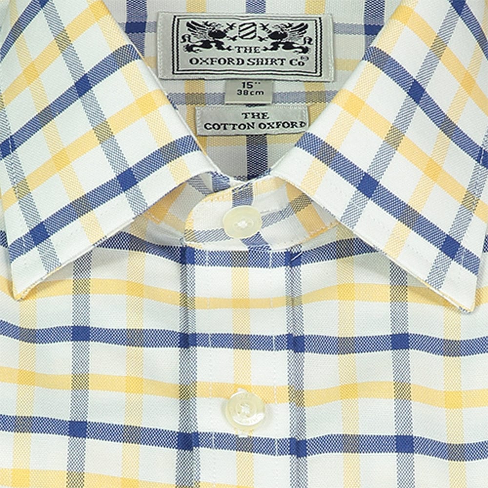Classic Shirt in Yellow and Navy Check