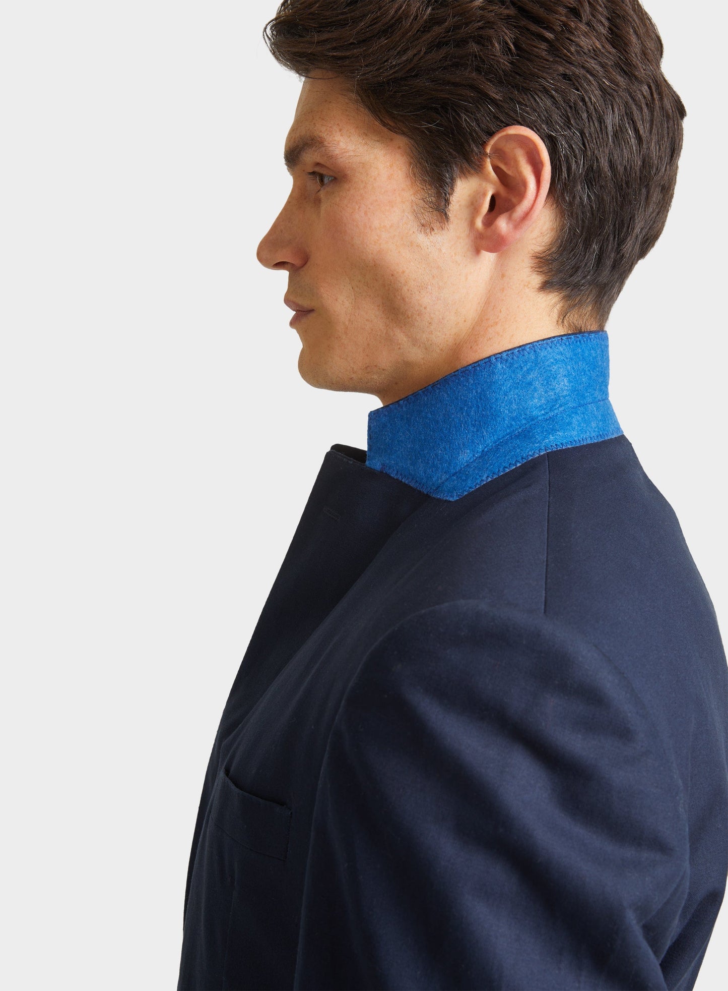 Cotton Linen Jacket - Navy