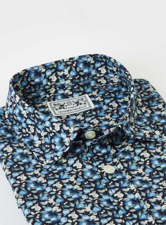 Elvington Orchard Blue - Made with Liberty Fabric