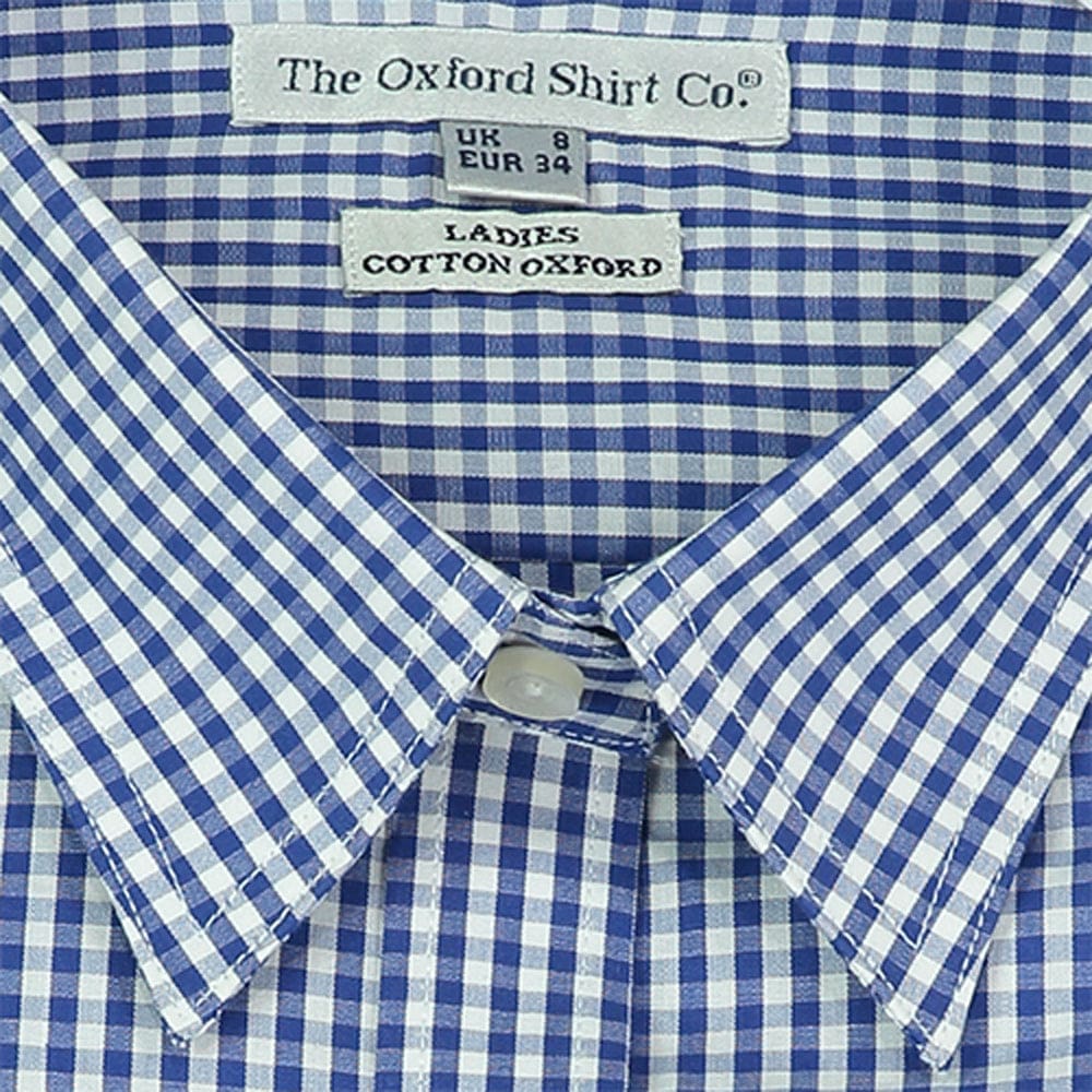 Fitted Shirt in Navy Gingham