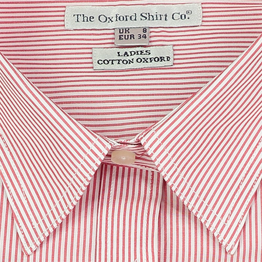 Fitted Shirt in Red Stripe