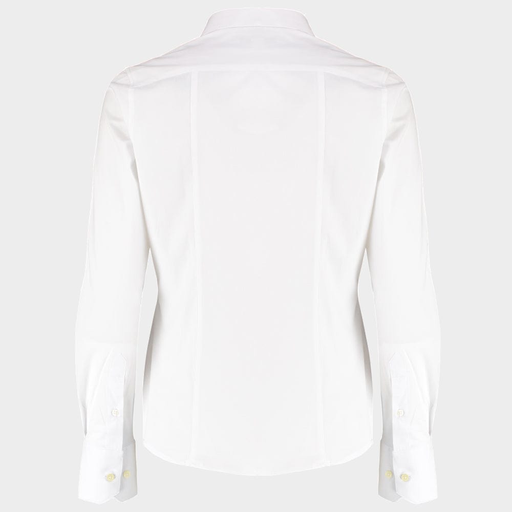 Frill Front Blouse in White