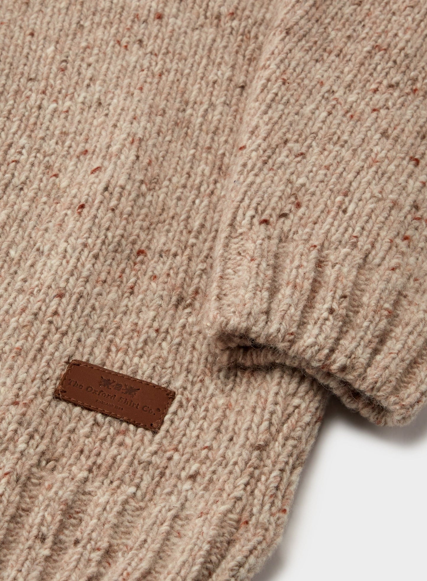 Knitted Neppy Crew Neck - Oatmeal