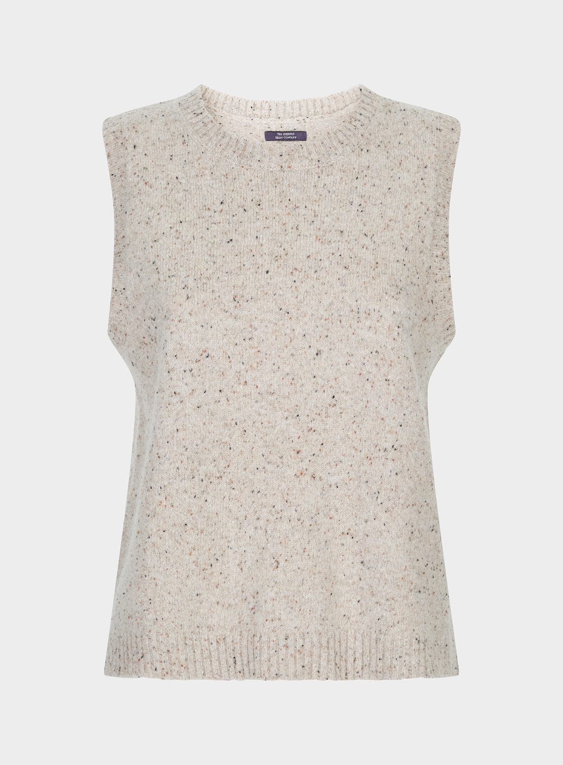 Knitted Neppy Vest in Natural