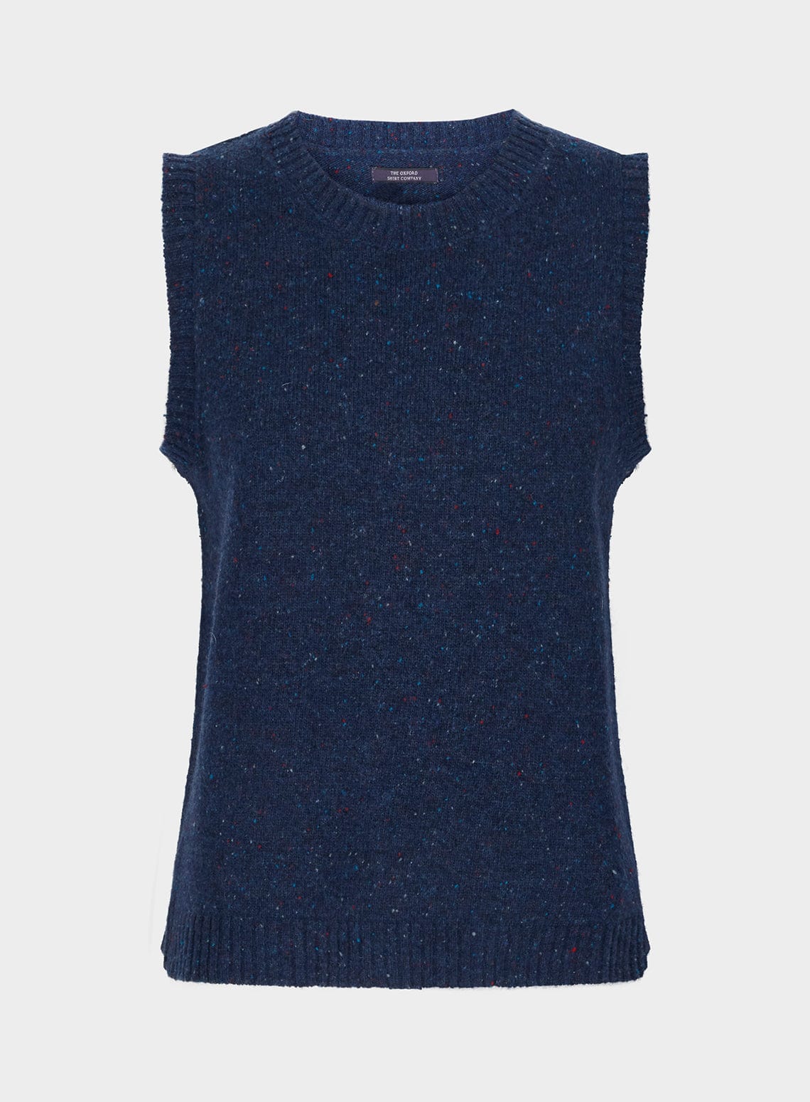 Knitted Neppy Vest in Navy