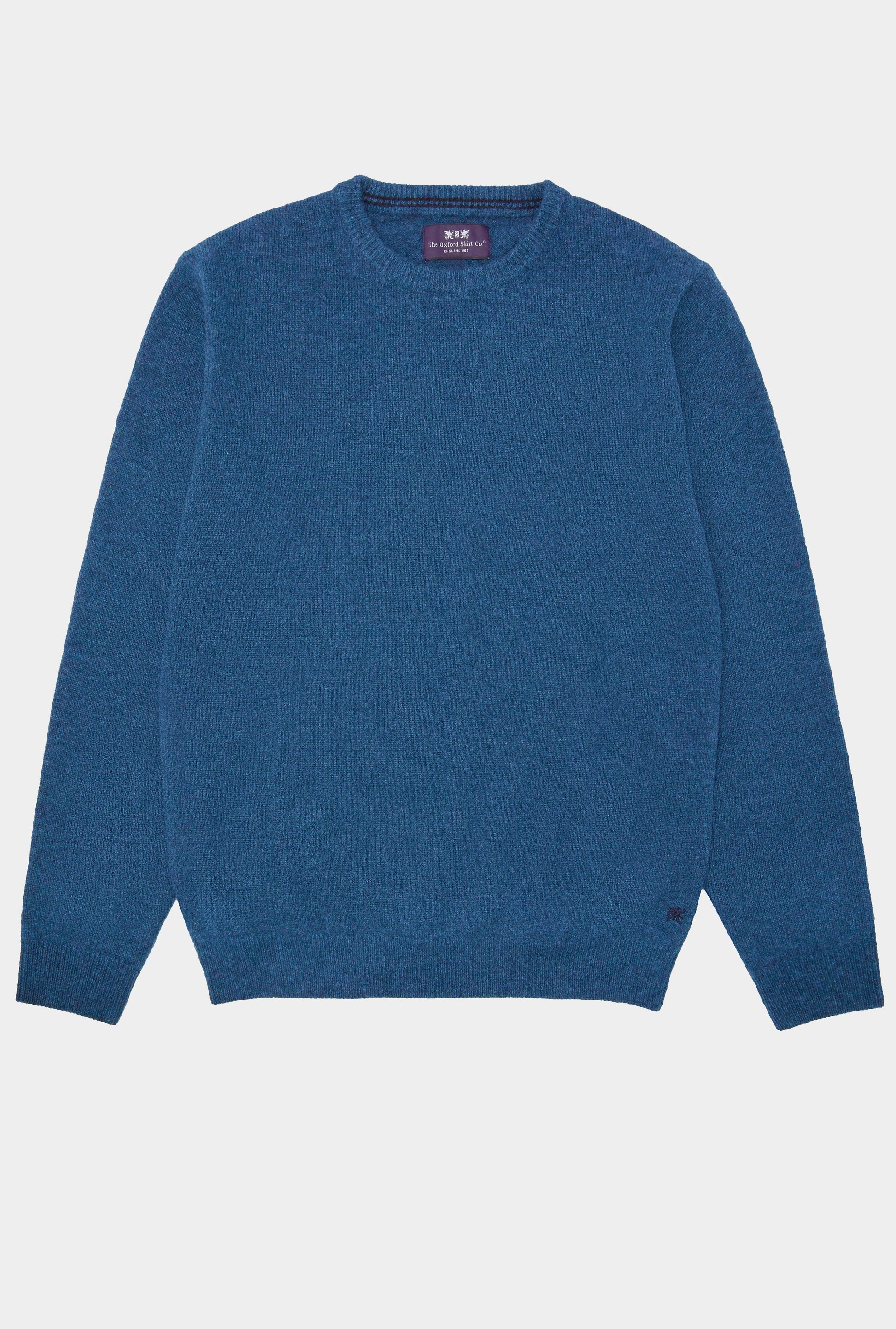 Lambswool Crew Neck in Blue