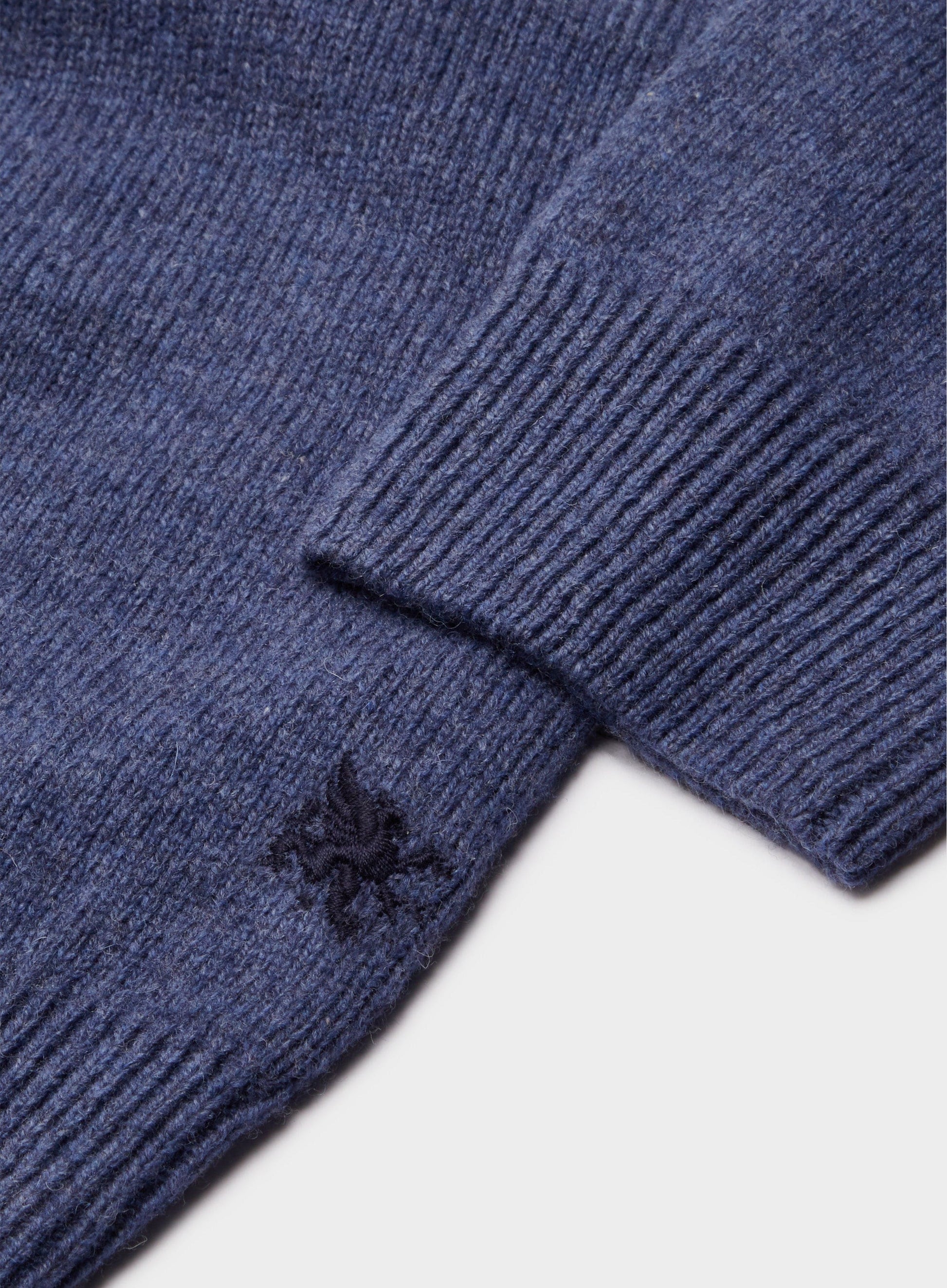 Lambswool Crew Neck in Denim