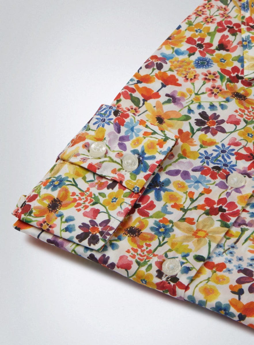 Womens Dreams of Summer Made with Liberty Fabric Shirt - Oxford Shirt Co.