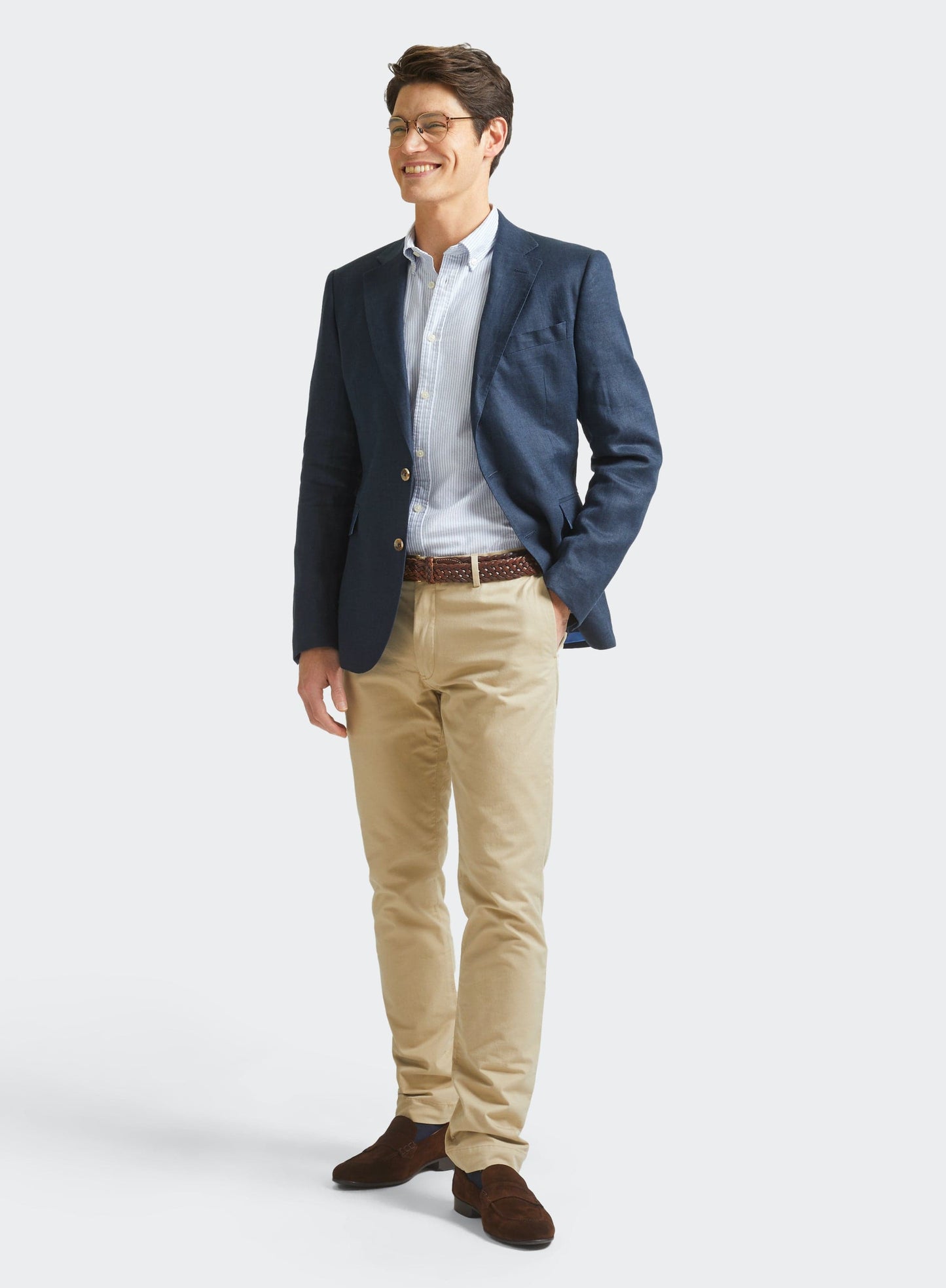 Linen Jacket - Navy