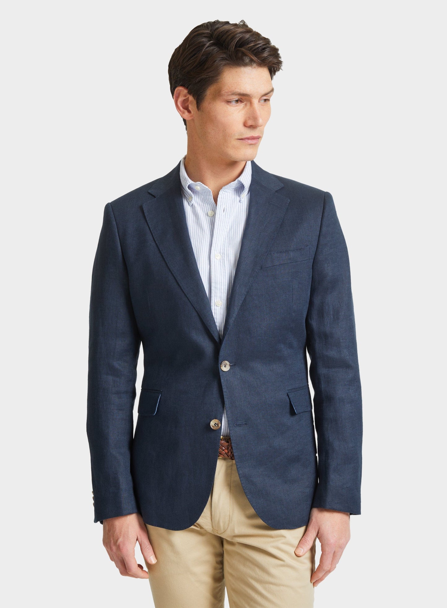 Linen Jacket - Navy