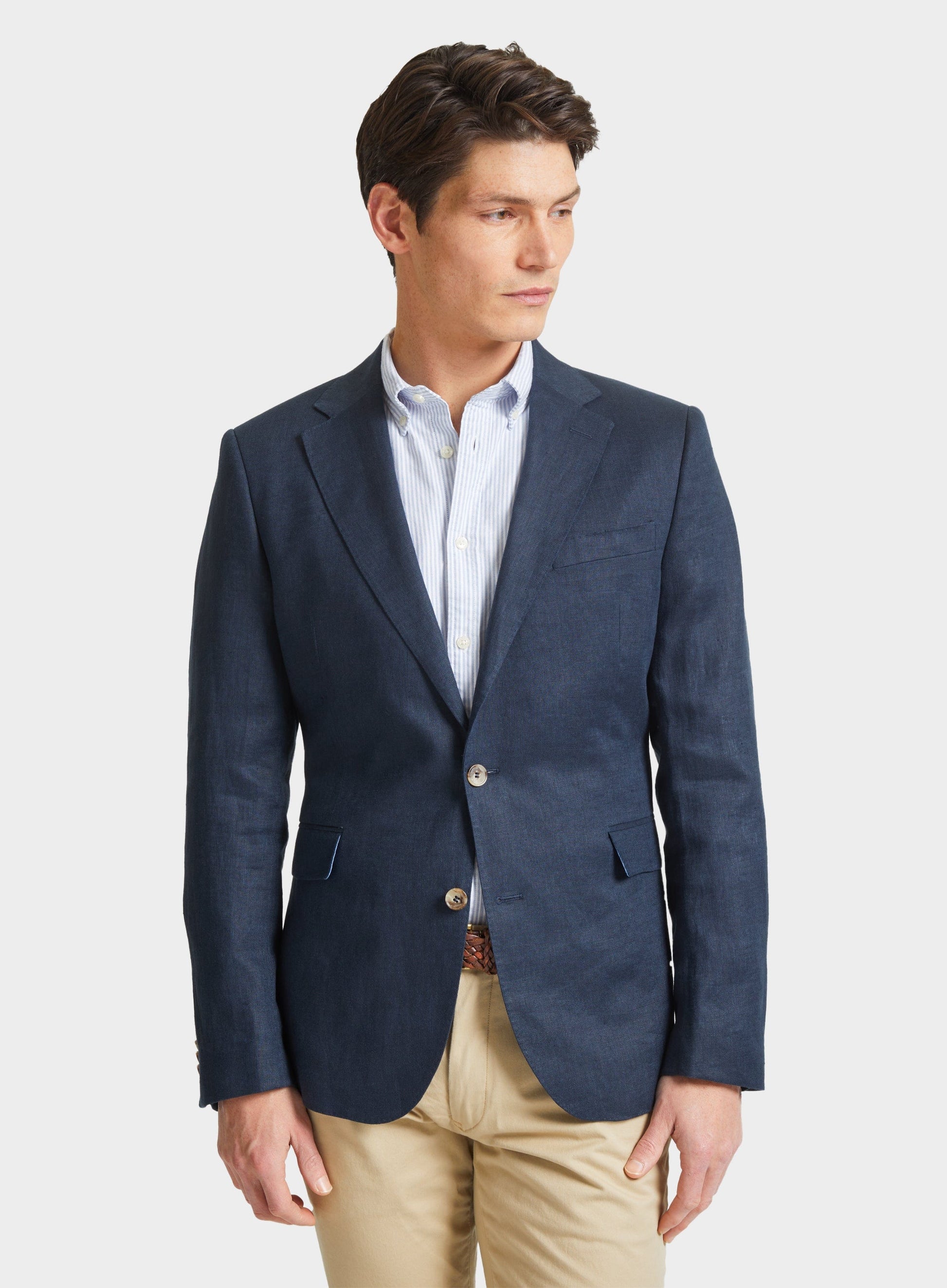 Linen Jacket - Navy