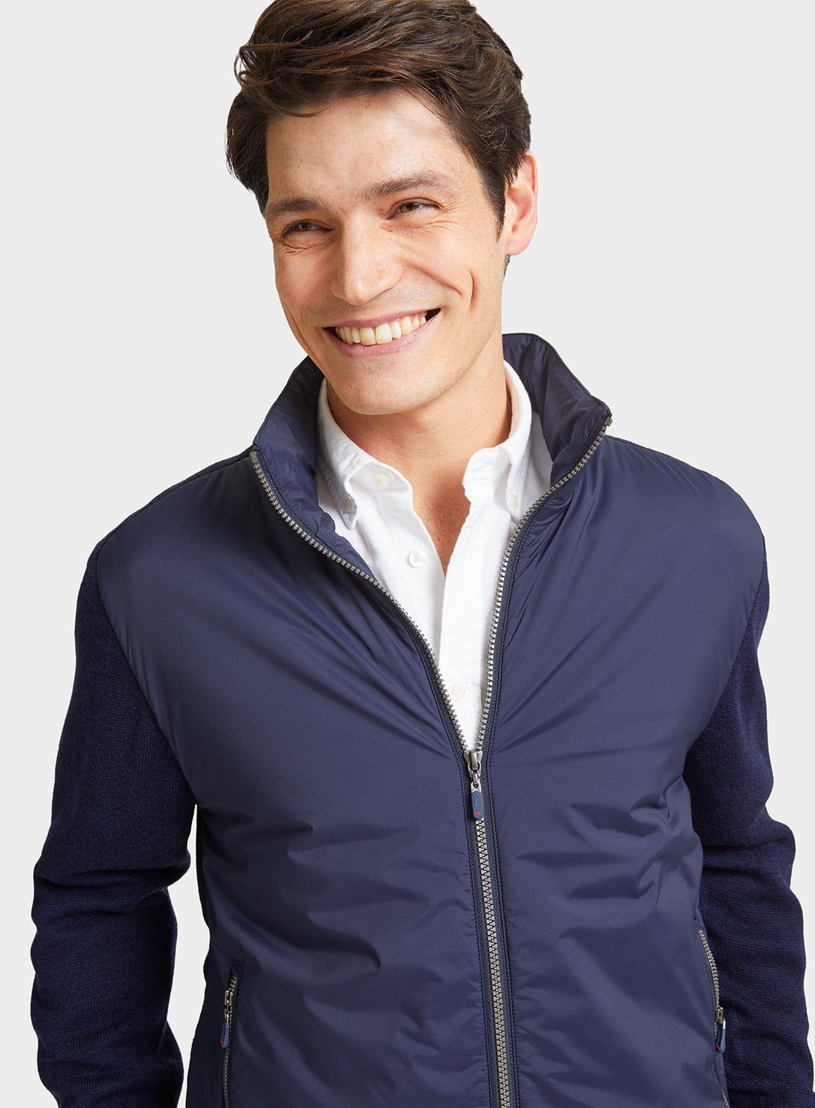 Merino Hybrid Jacket - Navy