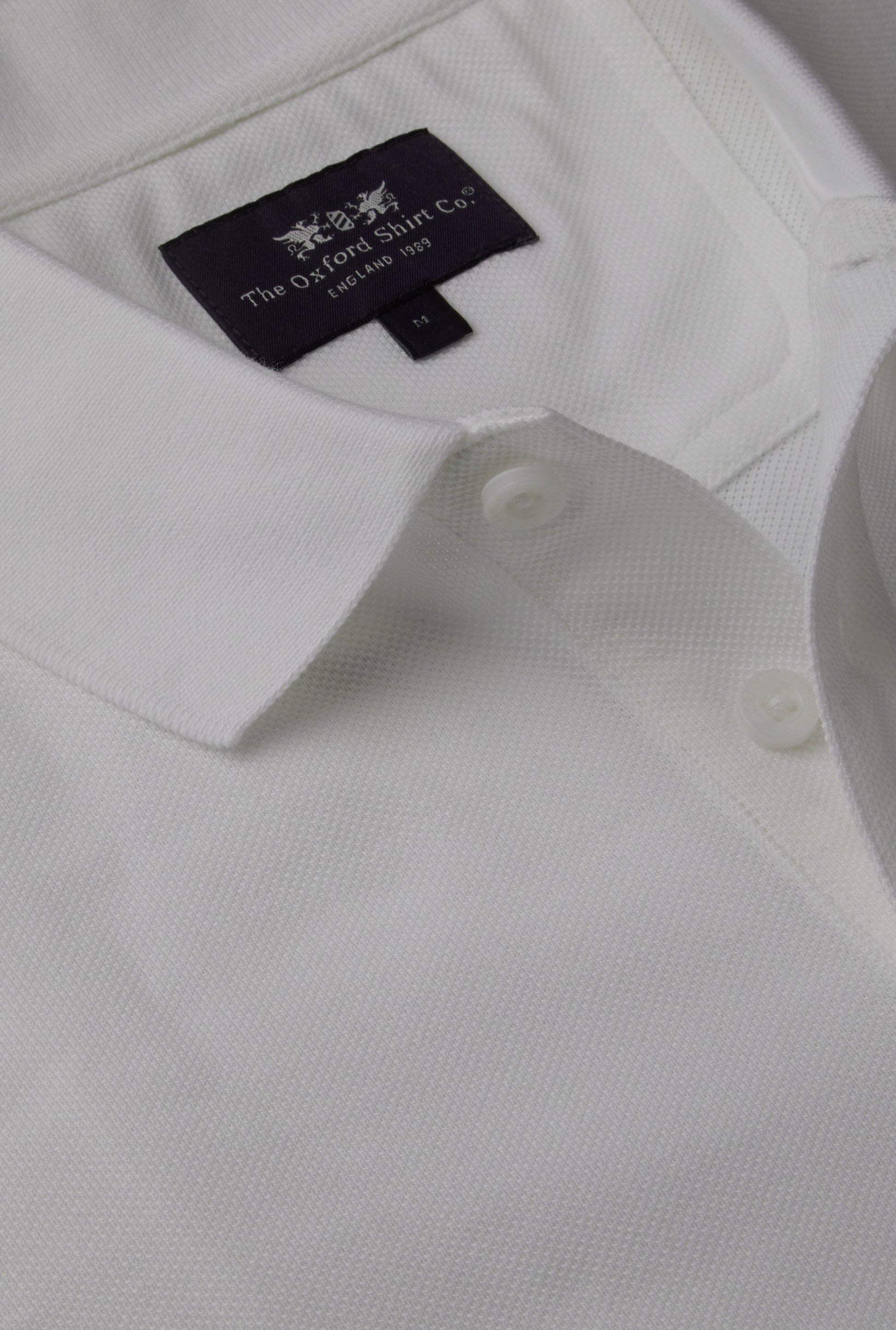 Pique Polo Shirt - White