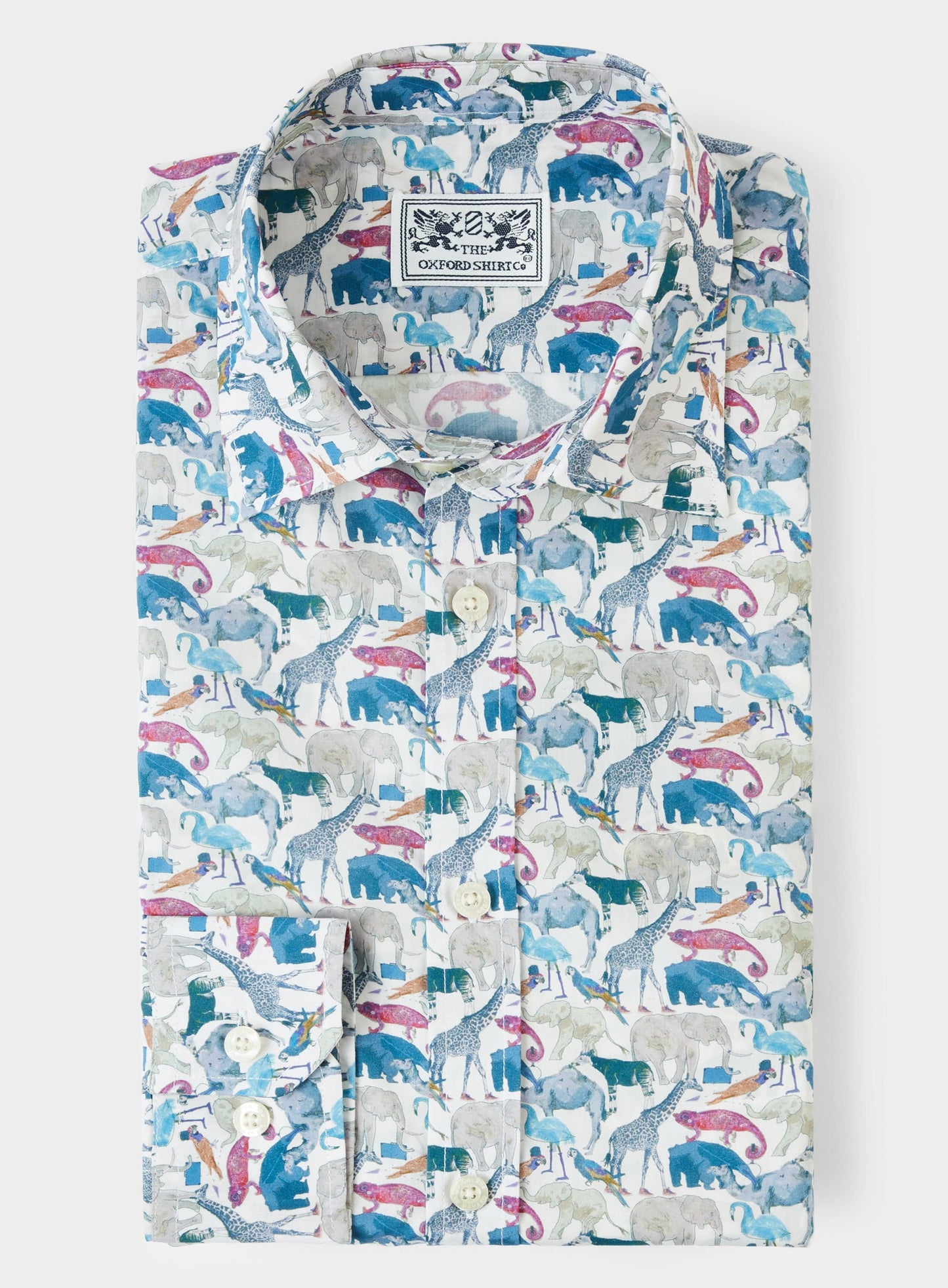 Queue for the Zoo Blue - Made with Liberty Fabric