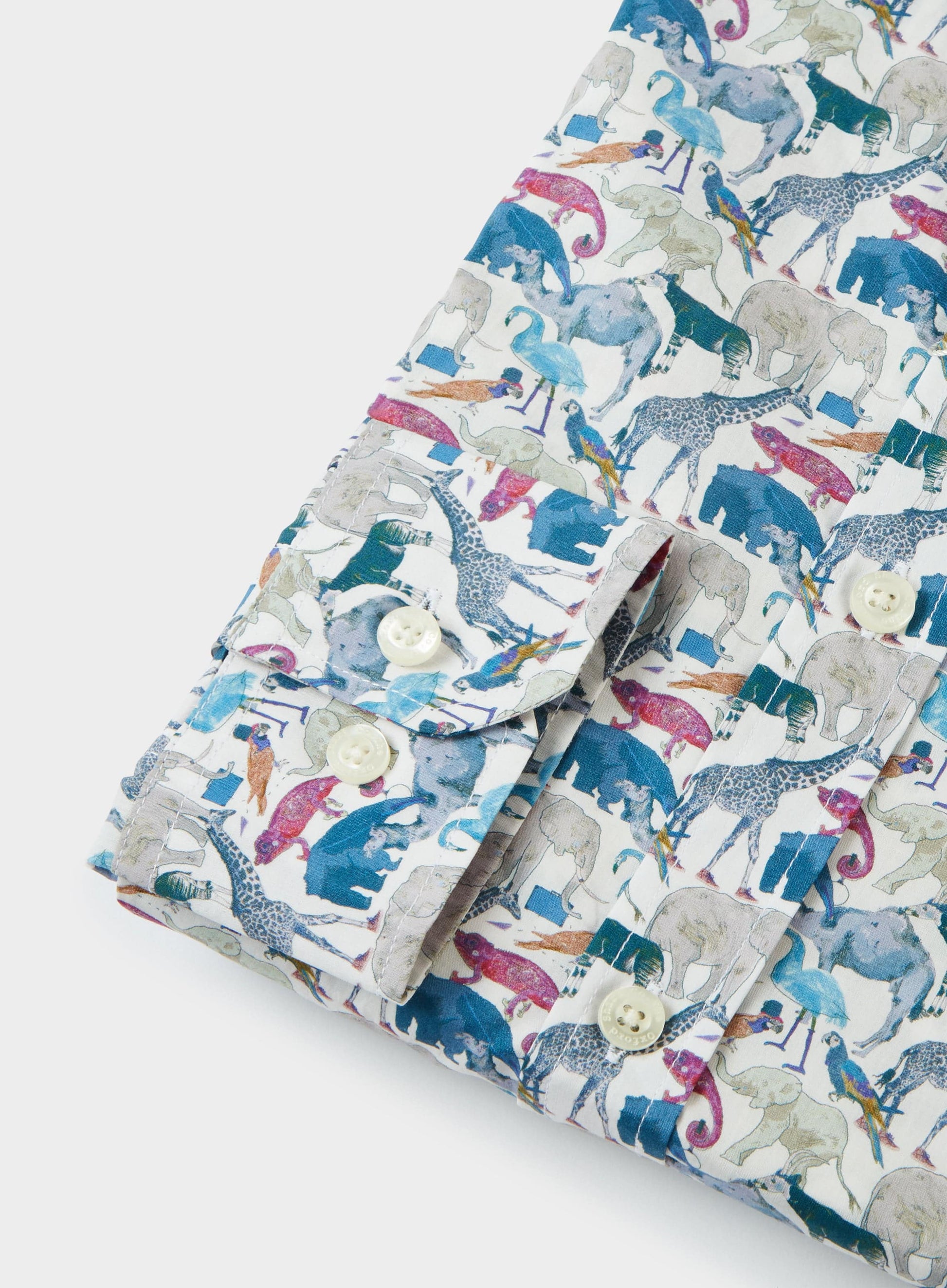 Queue for the Zoo Blue - Made with Liberty Fabric