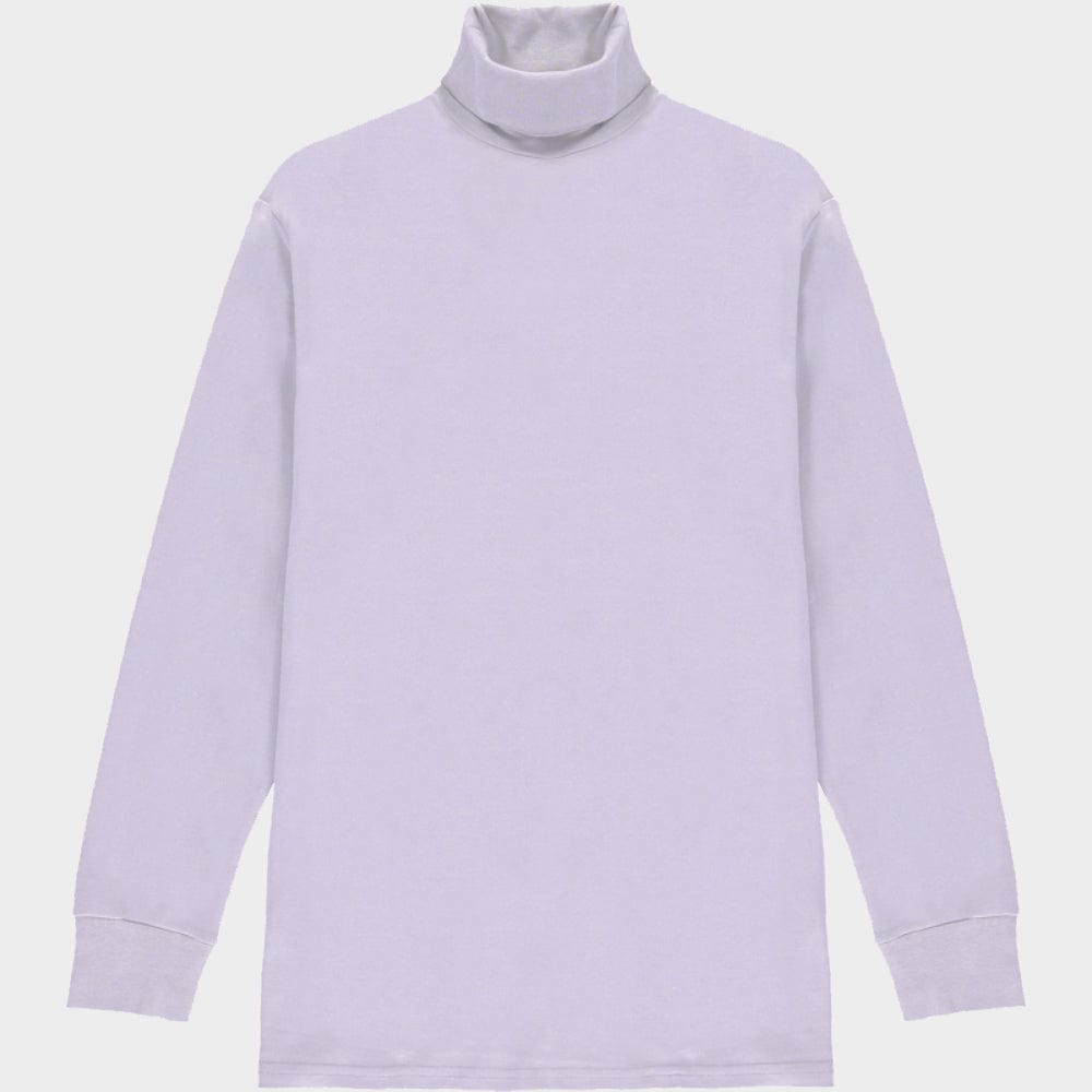 Sunspel Roll Neck in Lilac