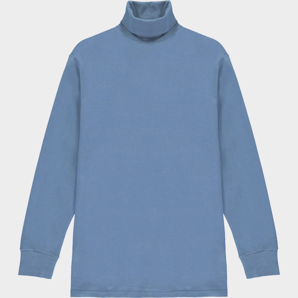 Sunspel Roll Neck in Sky