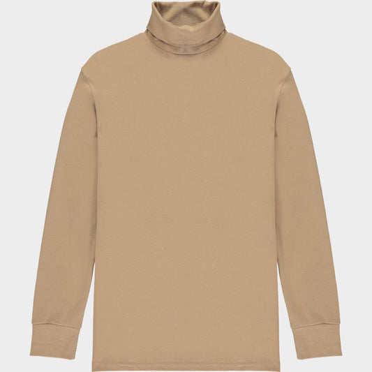 Sunspel Roll Neck in Stone