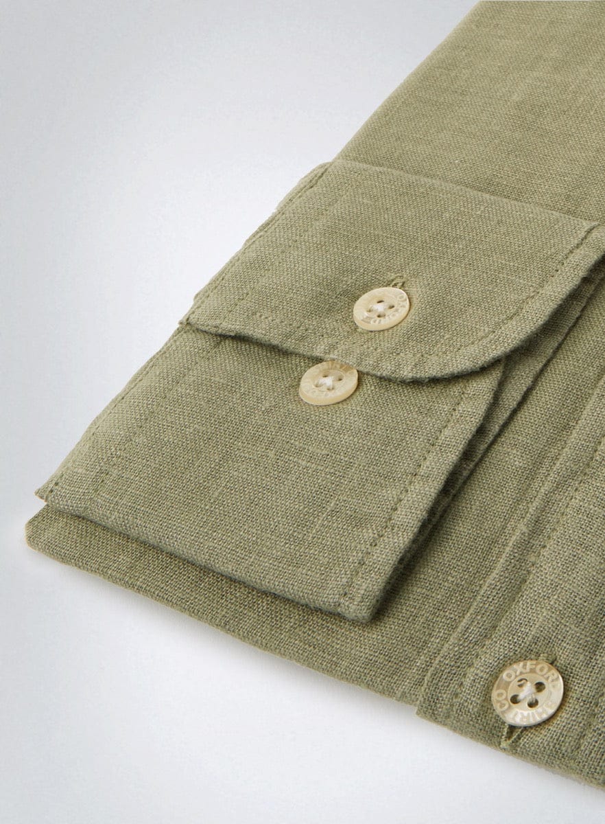 Womens Linen Shirt in Sage