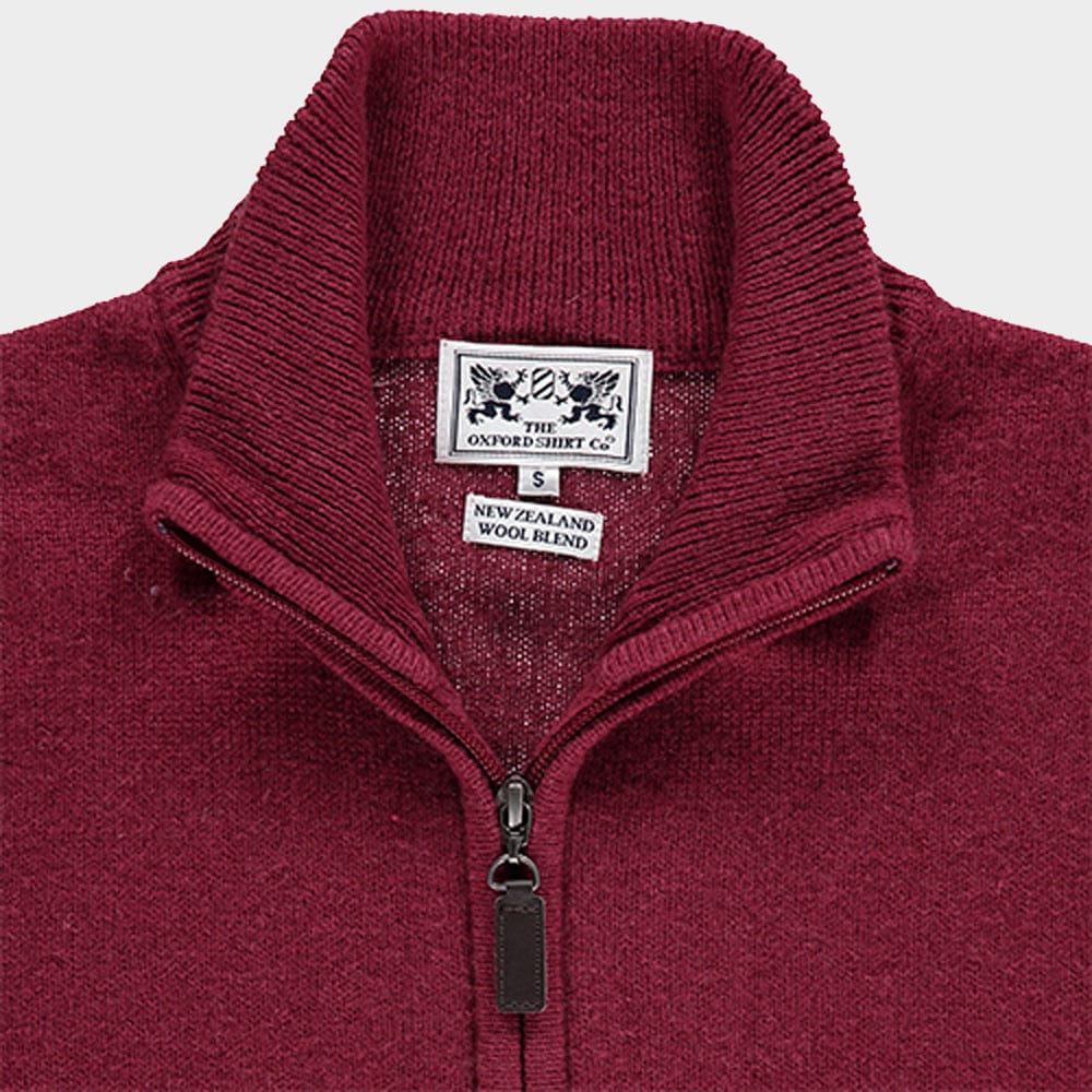 Wool Gilet in Berry