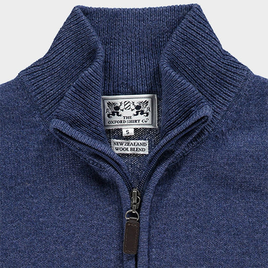 Wool Gilet in Denim