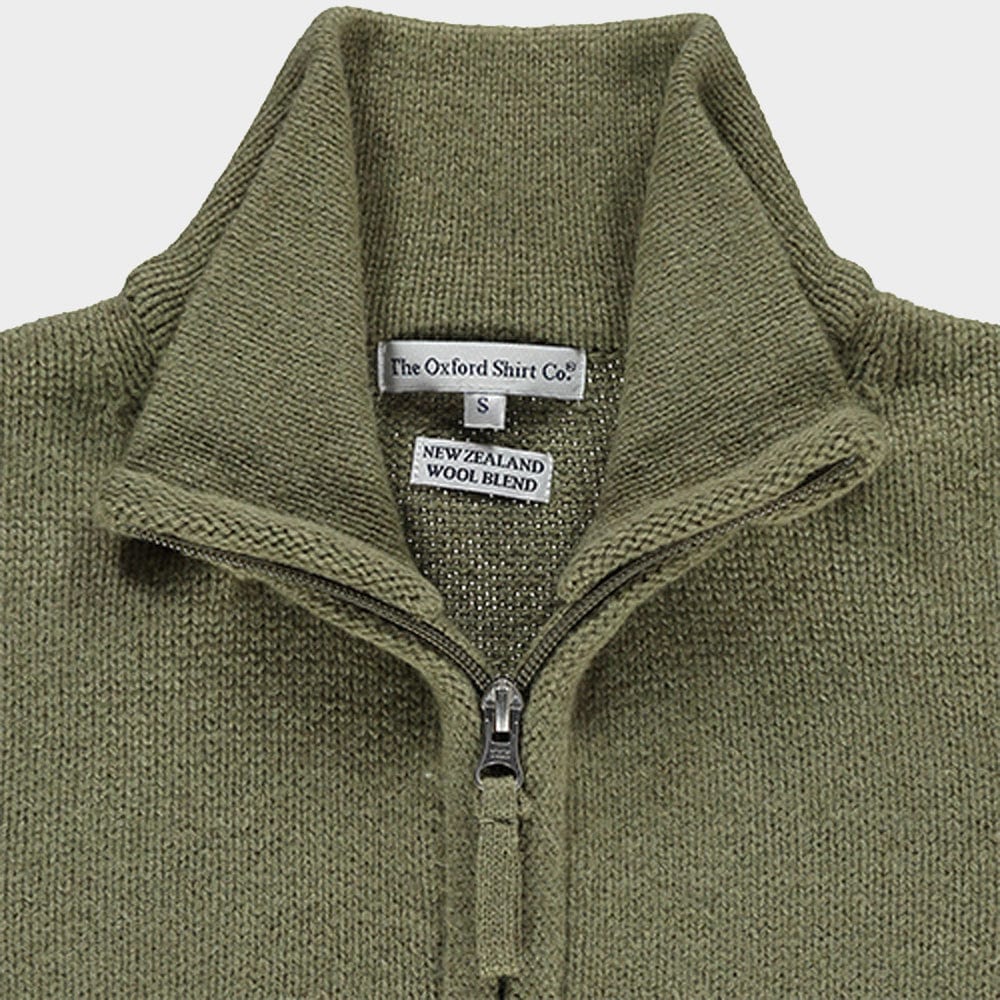 Wool Gilet in Moss