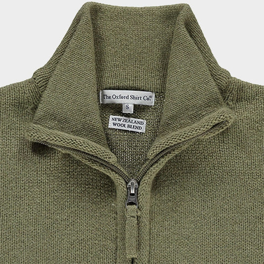 Wool Gilet in Moss