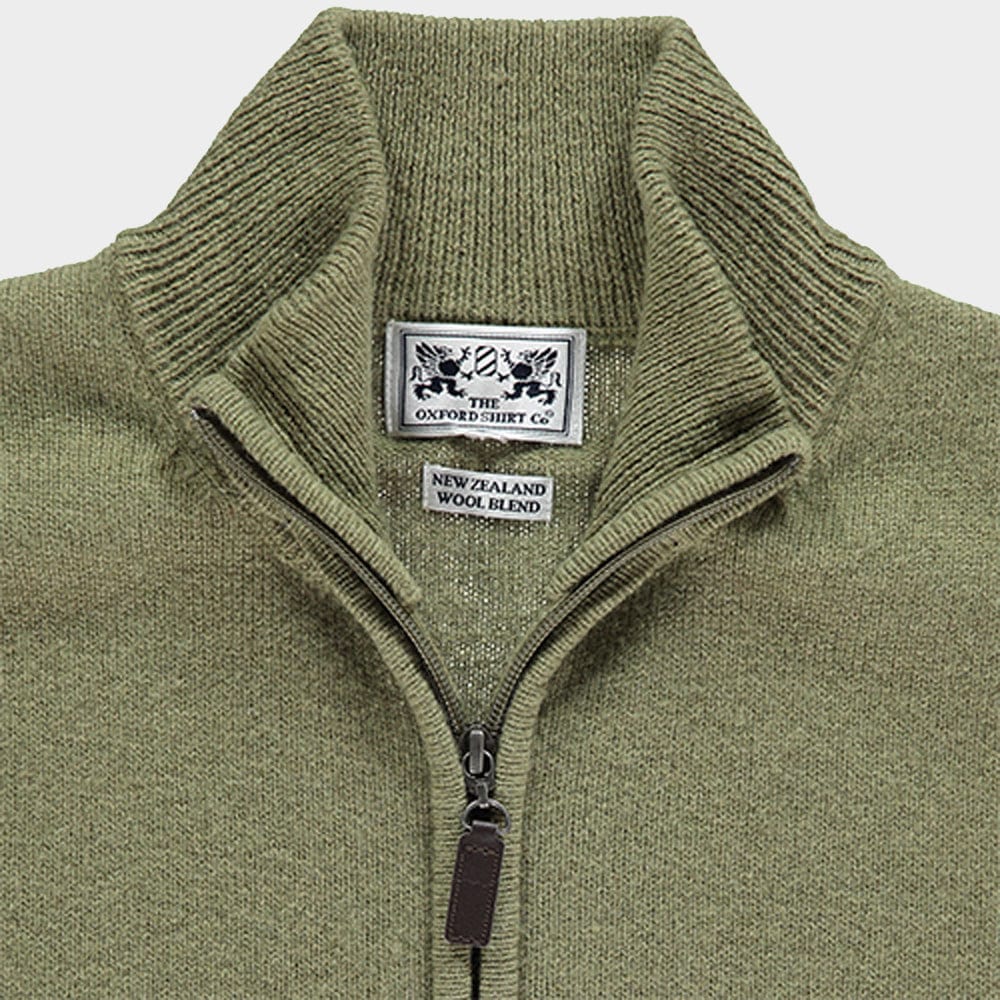 Wool Gilet in Moss