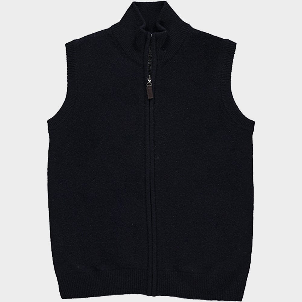 Wool Gilet in Navy
