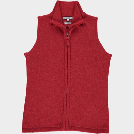 Wool Gilet in Poppy